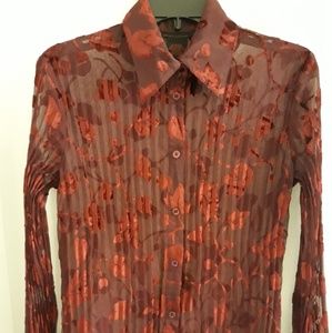 SOLD - Debbie Shuchat Button-down Overblouse